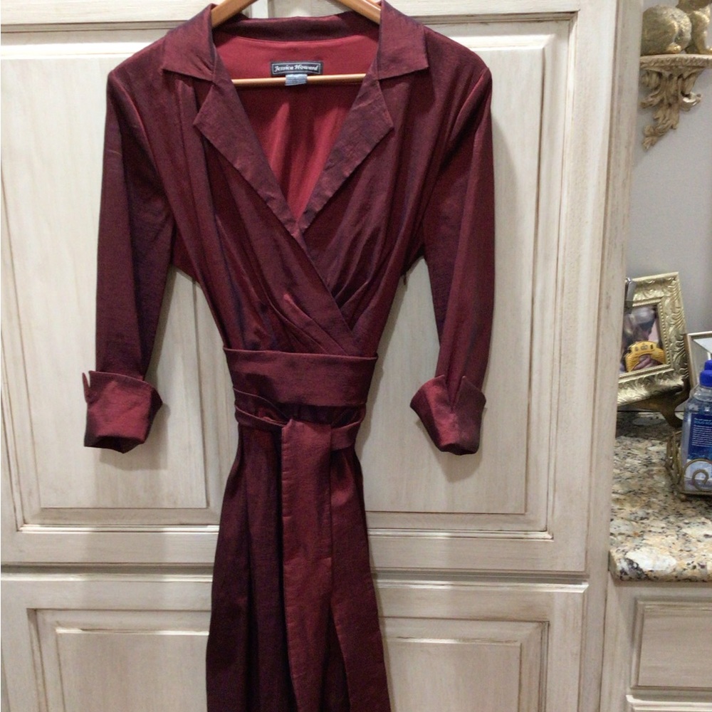 Jessica Howard Dress, Burgundy Dress. I’m a size 8, fit great